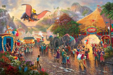  b - Disney Dumbo Thomas Kinkade